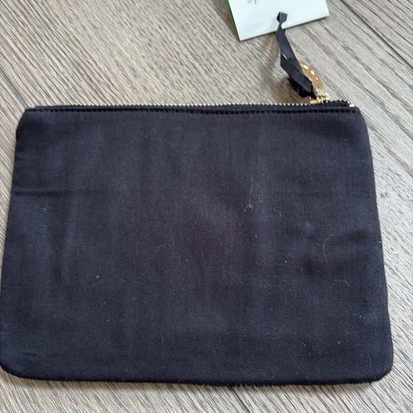 Kate Spade NWT Champagne & French Fries Black Beaded Clutch - Picture 2 of 2